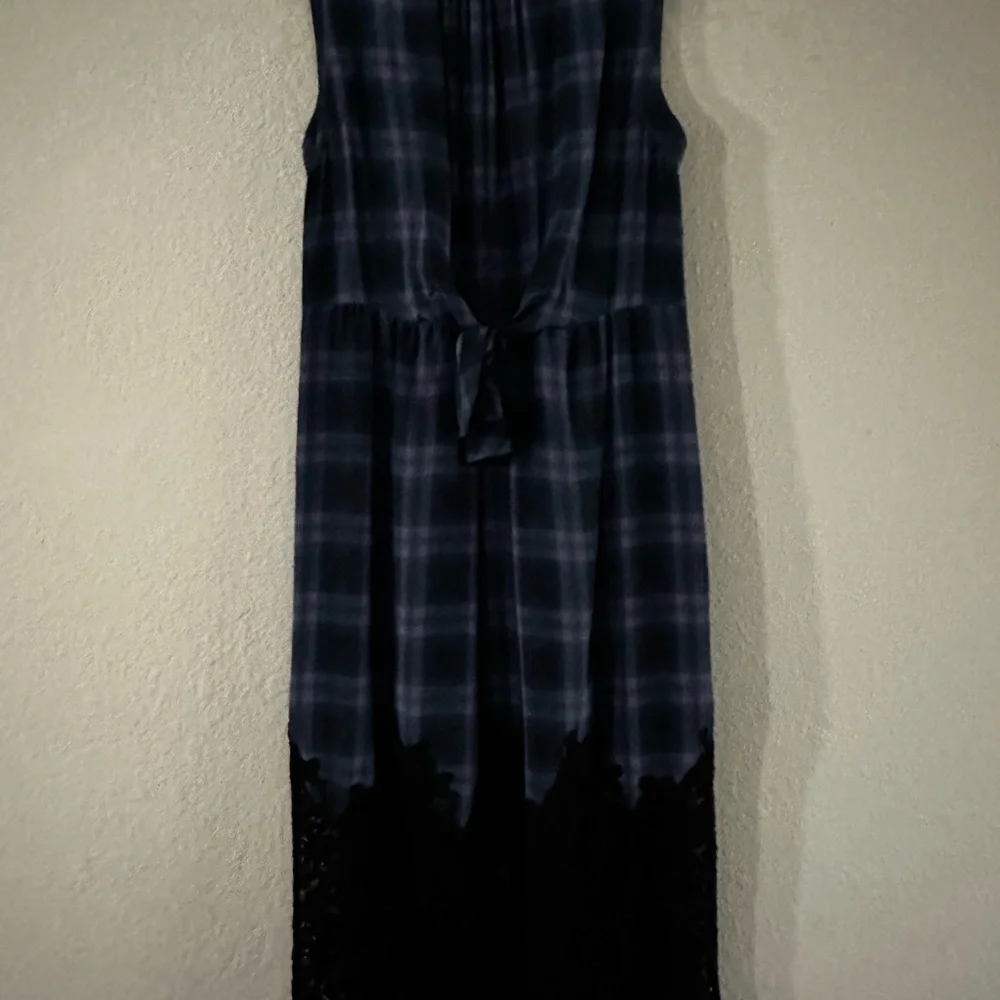 Rebecca Taylor plaid lace dress